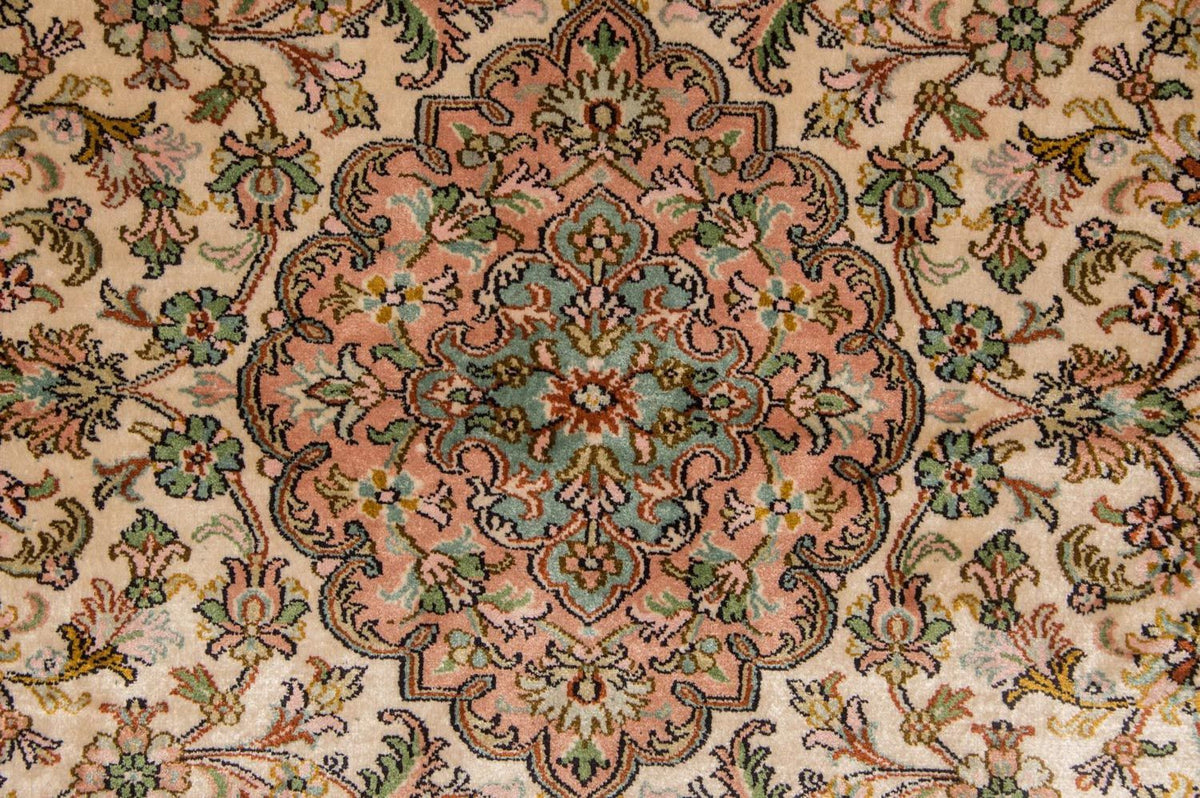 Sidenmatta - Kashmir Silk - 148 x 93 cm - beige