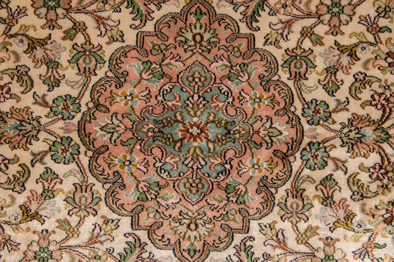 Sidenmatta - Kashmir Silk - 148 x 93 cm - beige