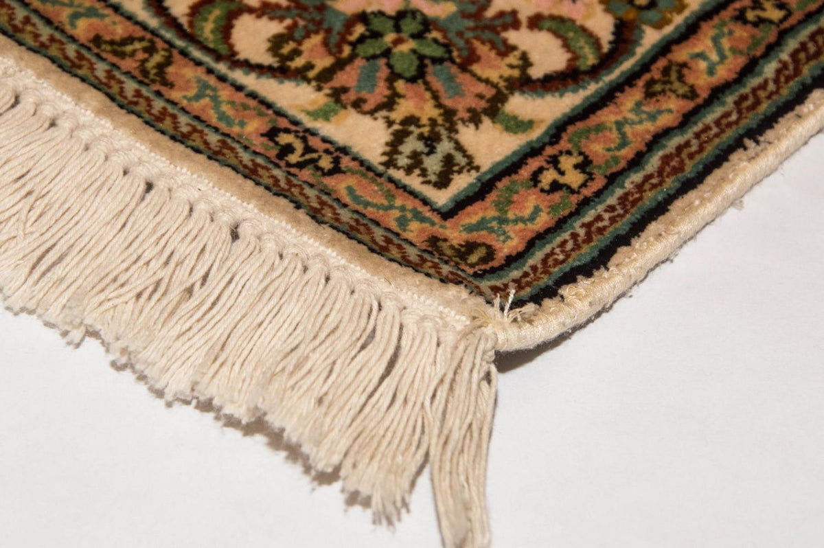 Sidenmatta - Kashmir Silk - 148 x 93 cm - beige