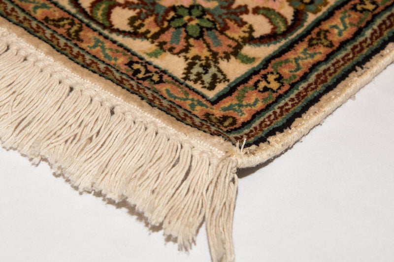 Sidenmatta - Kashmir Silk - 148 x 93 cm - beige