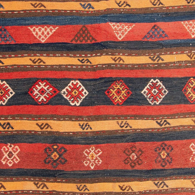 Runner Kelim-matta - gammal - 400 x 150 cm - flerfärgad