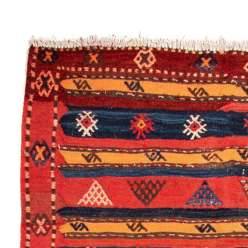 Runner Kelim-matta - gammal - 400 x 150 cm - flerfärgad