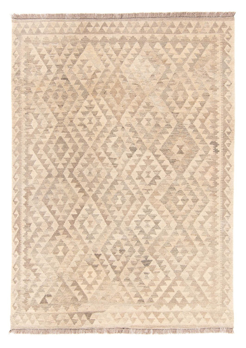 Kelim Carpet - Splash - 210 x 154 cm - beige