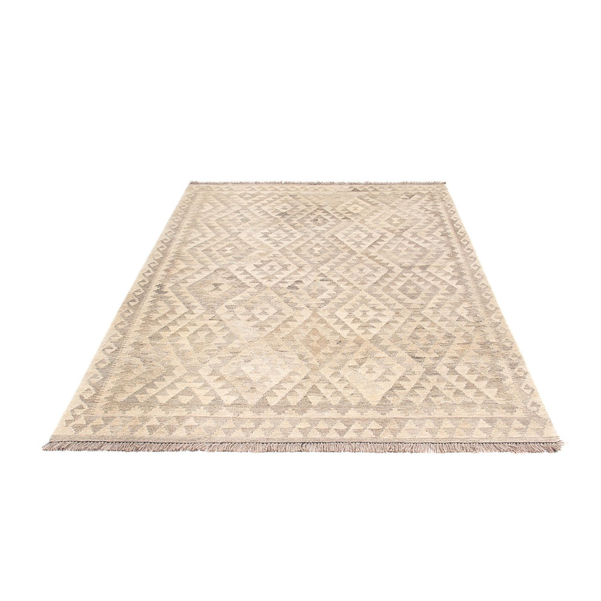 Kelim Carpet - Splash - 210 x 154 cm - beige