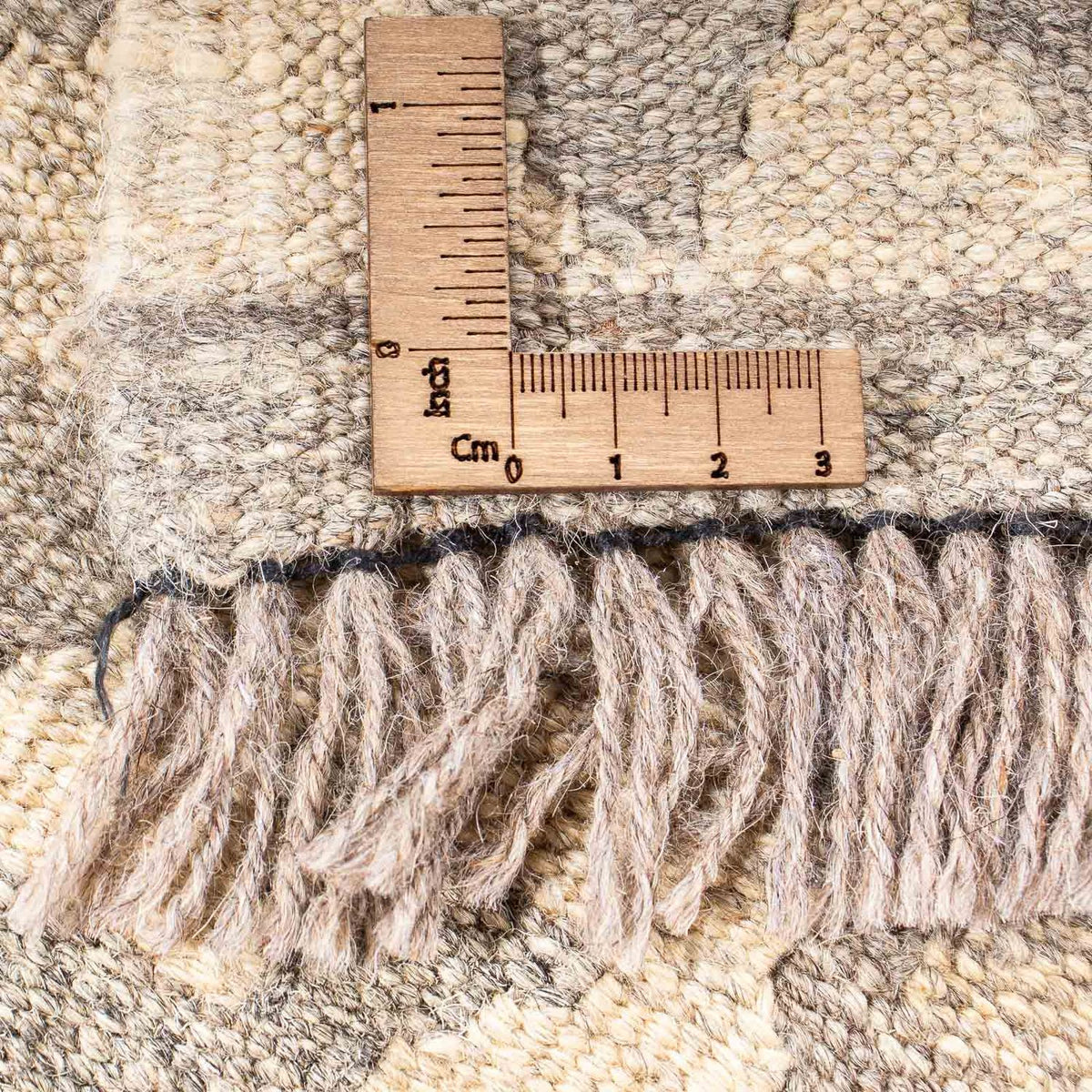 Kelim Carpet - Splash - 210 x 154 cm - beige