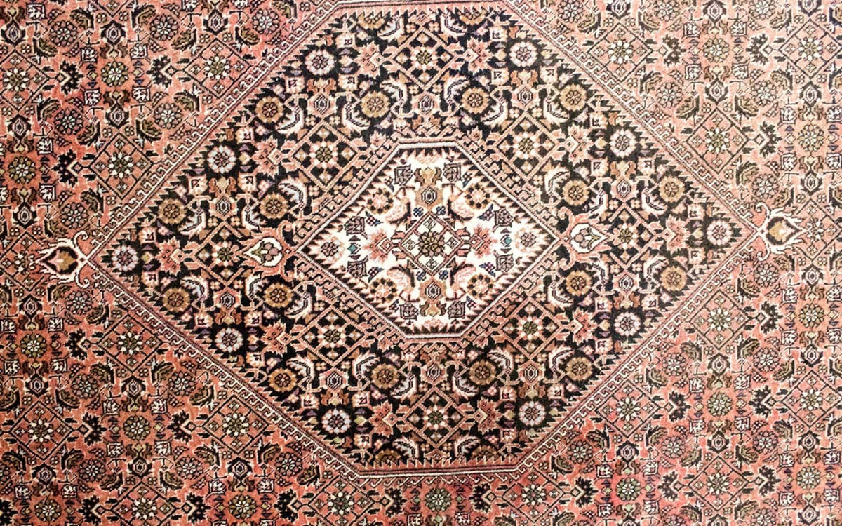 Persisk matta - Bijar - 350 x 250 cm - brun