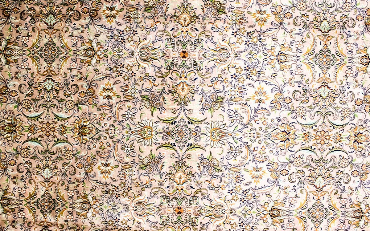 Sidenmatta - Kashmir Silk - 308 x 204 cm - beige