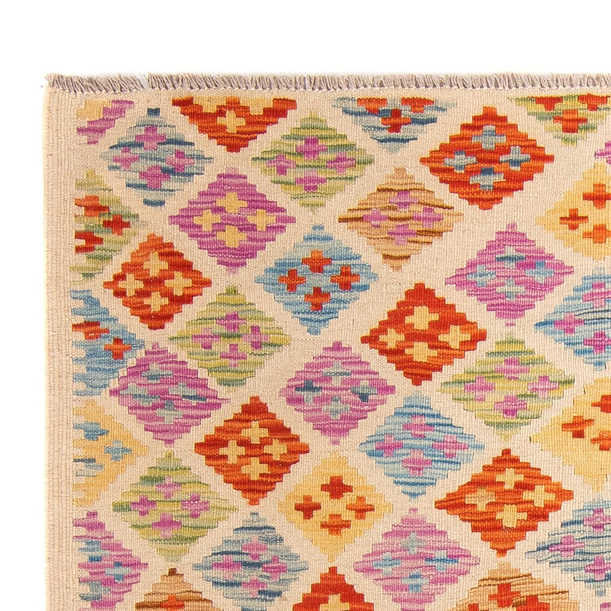 Kelim Carpet - Splash - 168 x 125 cm - flerfärgad