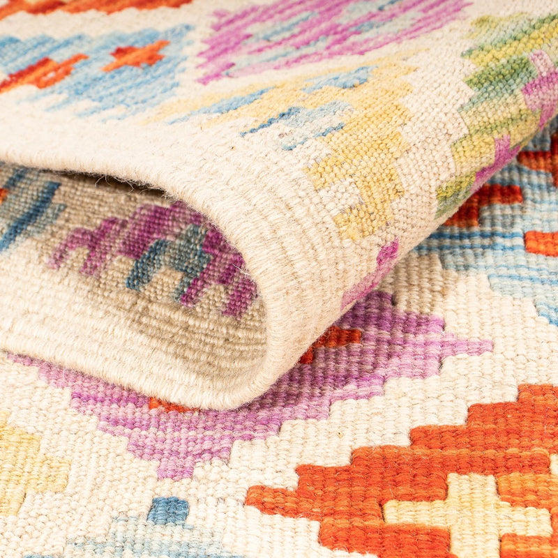 Kelim Carpet - Splash - 168 x 125 cm - flerfärgad