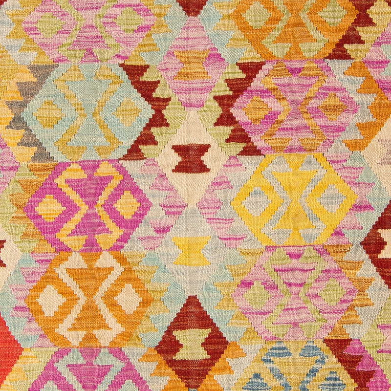 Kelim Carpet - Splash - 203 x 148 cm - flerfärgad