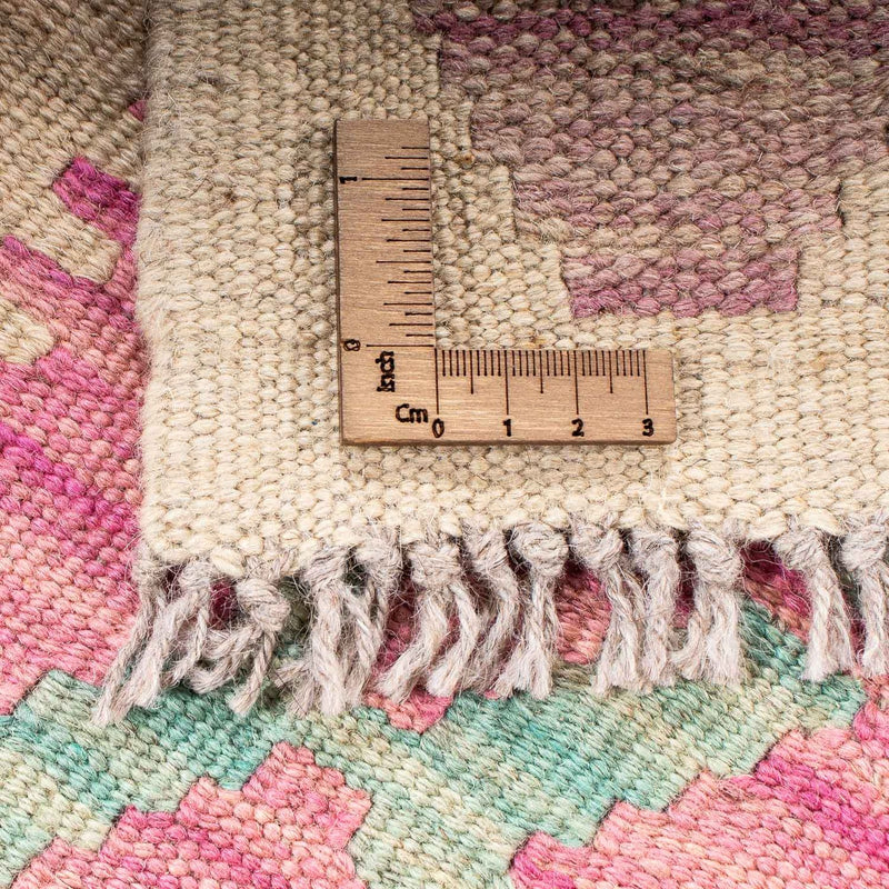 Kelim Carpet - Splash - 175 x 130 cm - rosa