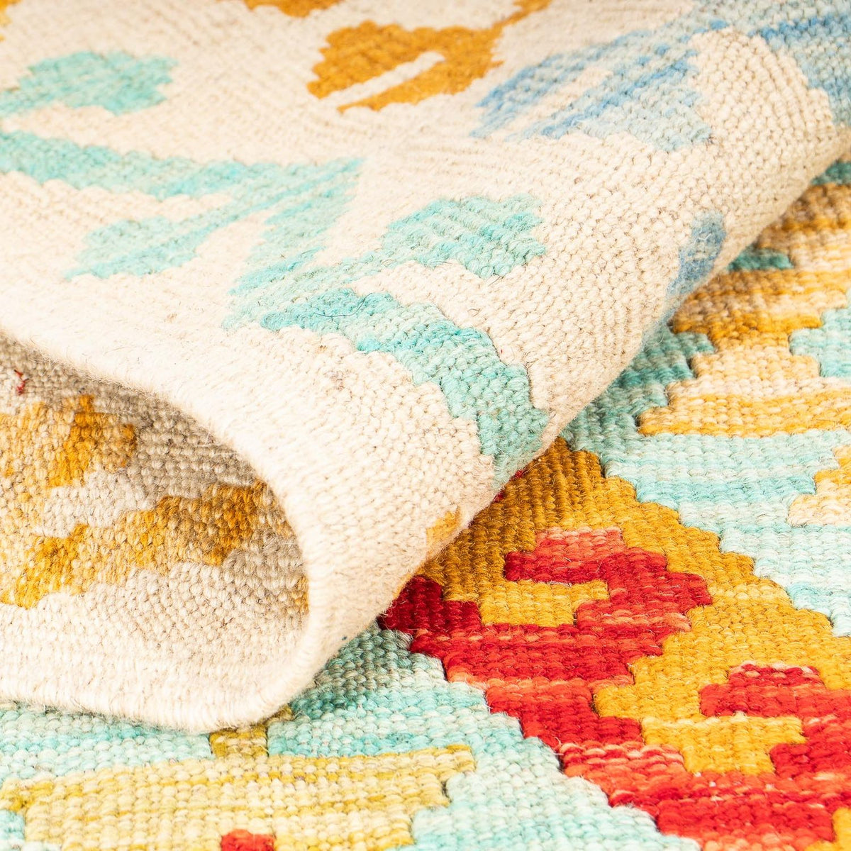 Kelim Carpet - Splash - 152 x 101 cm - flerfärgad