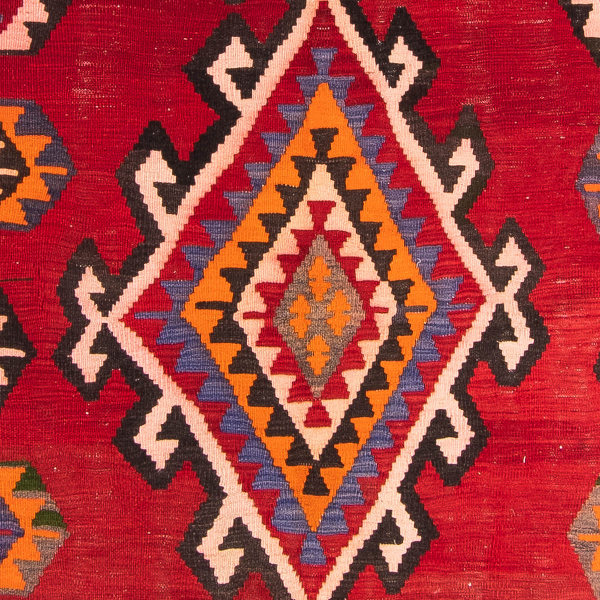 Kelim-matta - gammal - 305 x 160 cm - flerfärgad