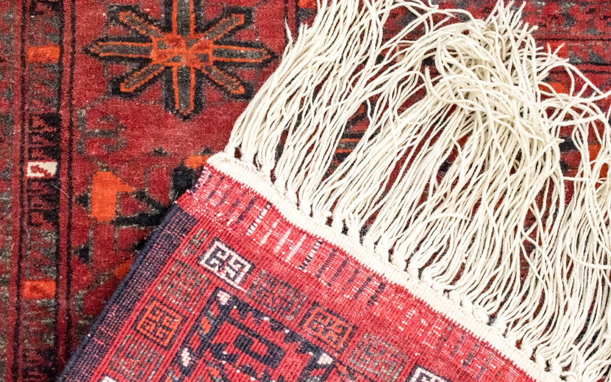 Afghansk matta - Bukhara - 225 x 172 cm - röd