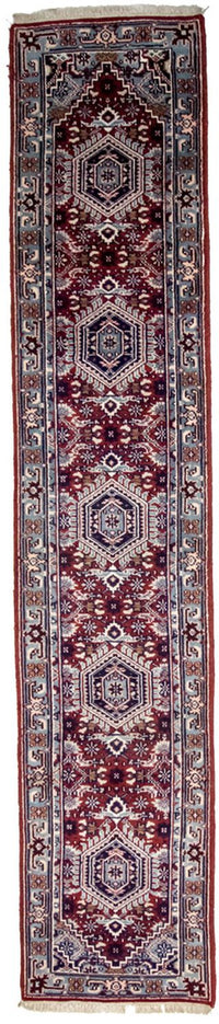 Runner Oriental Carpet - 343 x 69 cm - röd