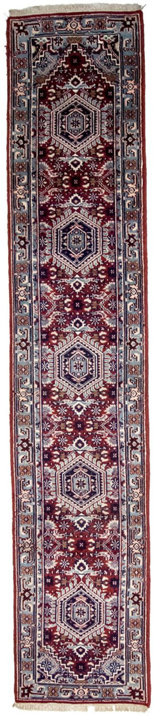 Runner Oriental Carpet - 343 x 69 cm - röd