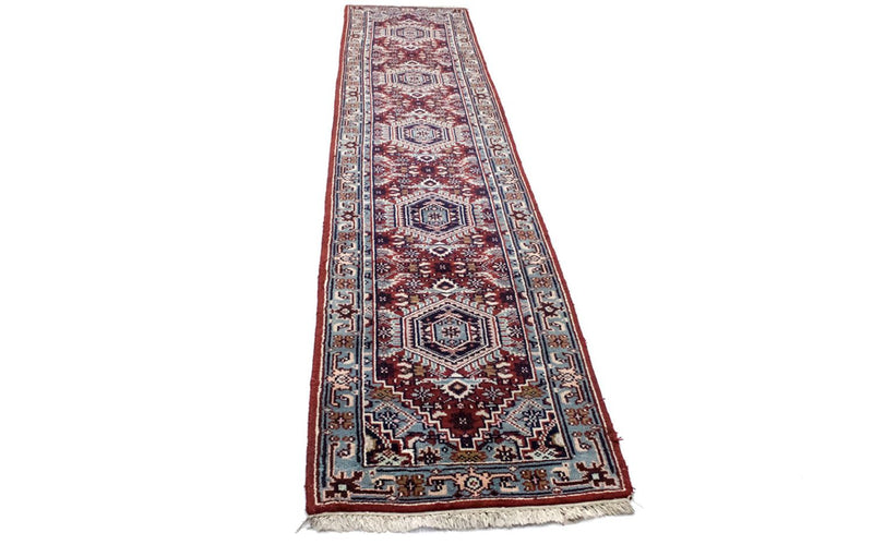 Runner Oriental Carpet - 343 x 69 cm - röd