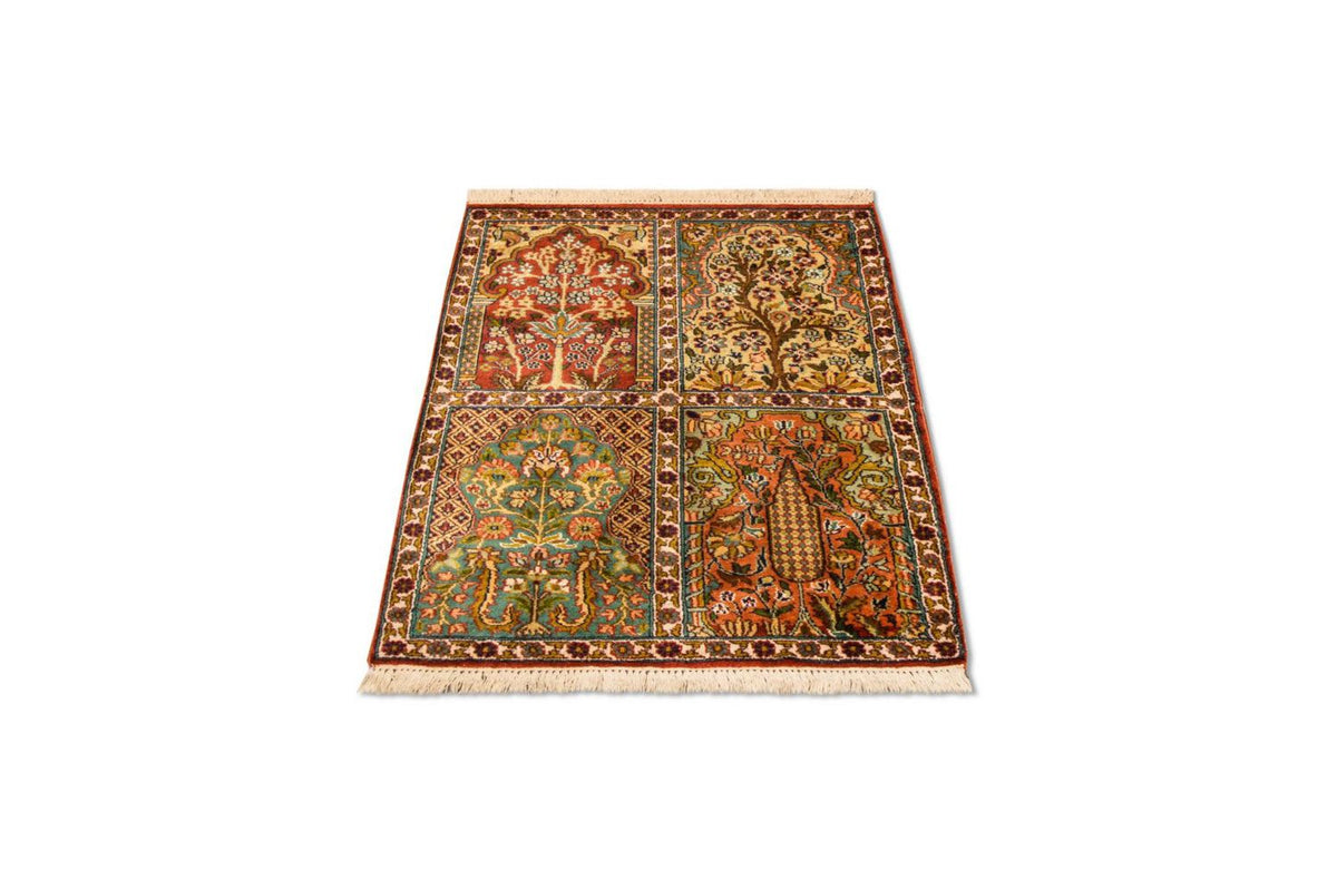 Sidenmatta - Kashmir Silk - 91 x 65 cm - flerfärgad