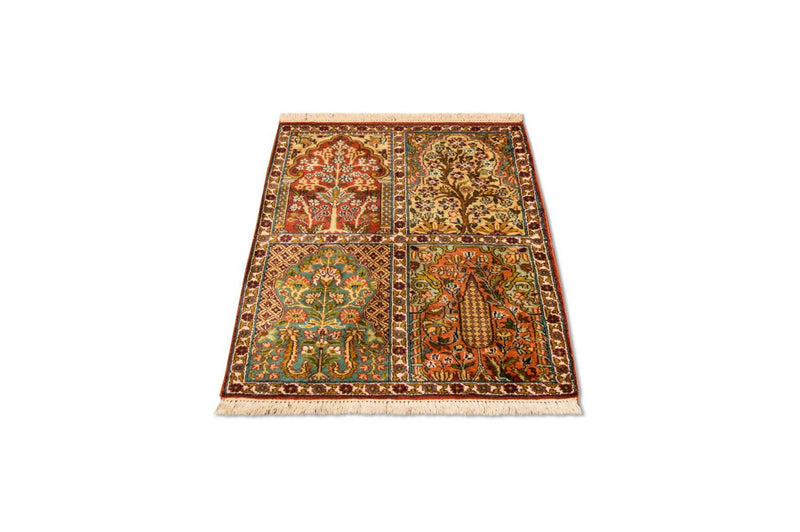 Sidenmatta - Kashmir Silk - 91 x 65 cm - flerfärgad