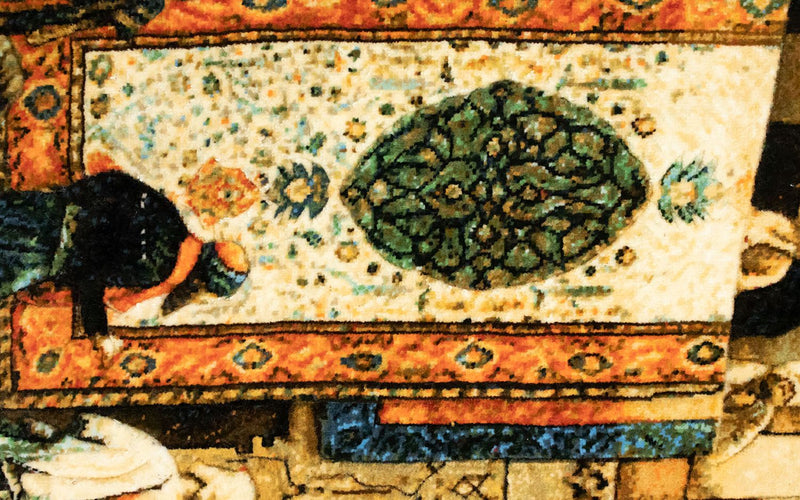 Bild-Teppich 103 x 80 cm Quadratischer Teppich