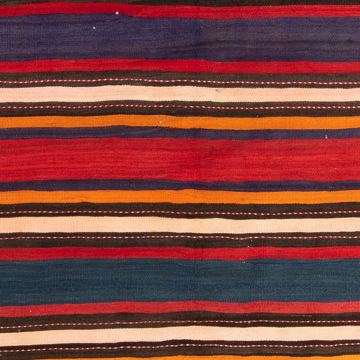 Kelim-matta - gammal - 215 x 180 cm - flerfärgad