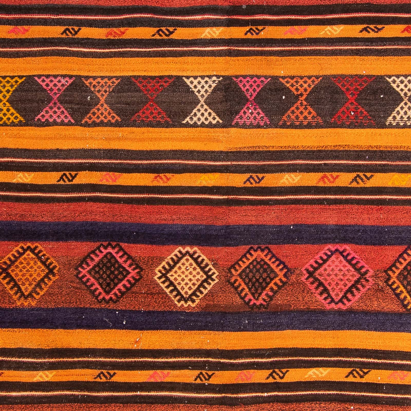 Runner Kelim-matta - gammal - 340 x 170 cm - flerfärgad