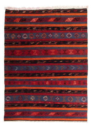 Kelim-matta - gammal - 220 x 160 cm - flerfärgad