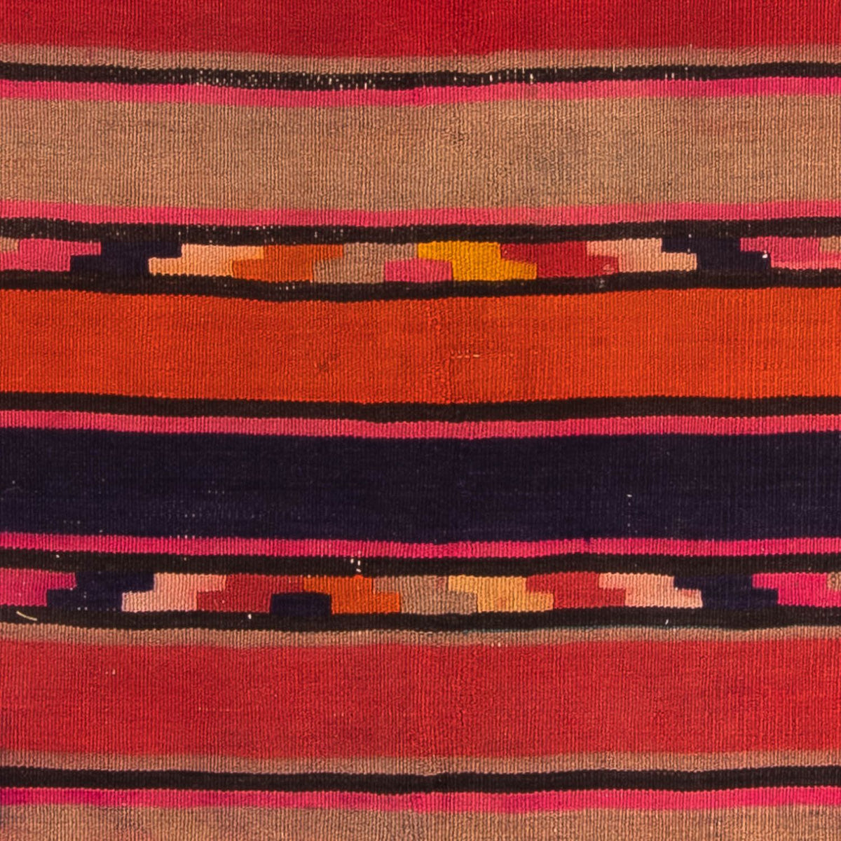 Runner Kelim-matta - gammal - 340 x 125 cm - flerfärgad