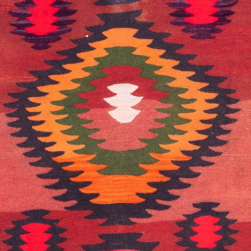 Runner Kelim-matta - gammal - 350 x 130 cm - flerfärgad