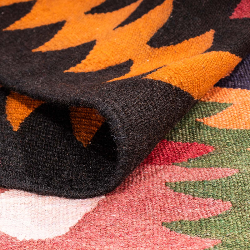 Runner Kelim-matta - gammal - 350 x 130 cm - flerfärgad