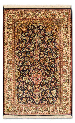 Sidenmatta - Kashmir Silk - 94 x 60 cm - mörkblå