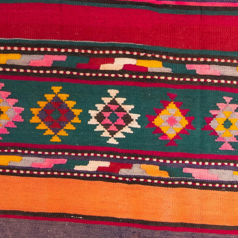 Runner Kelim-matta - gammal - 365 x 130 cm - flerfärgad