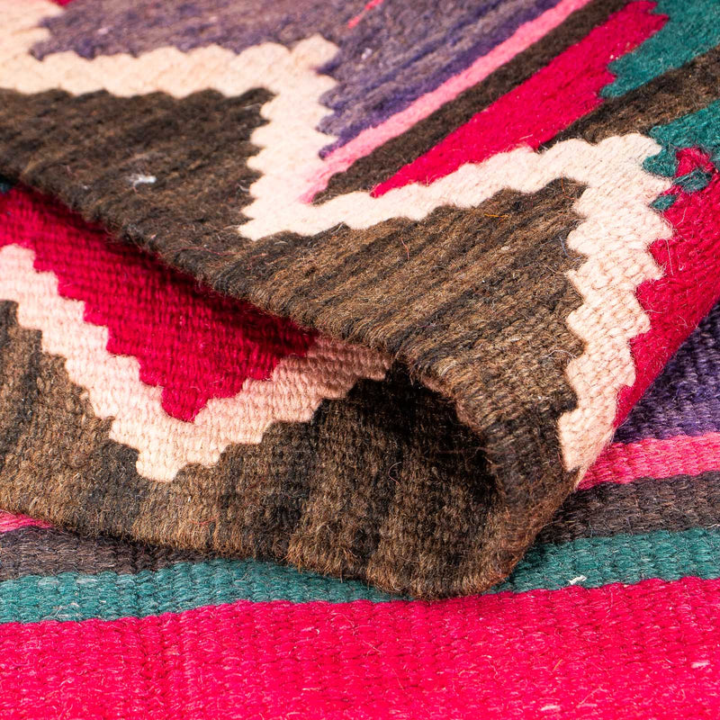 Runner Kelim-matta - gammal - 365 x 130 cm - flerfärgad