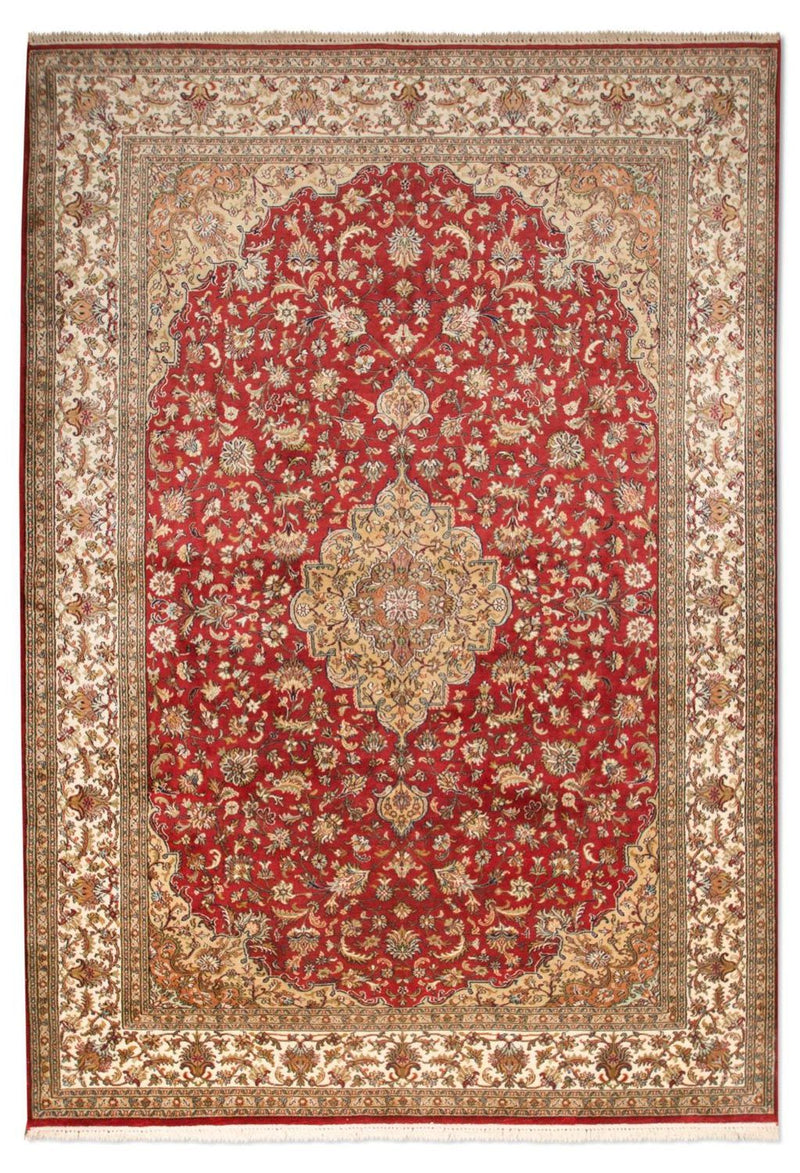 Sidenmatta - Kashmir Silk - 245 x 170 cm - röd