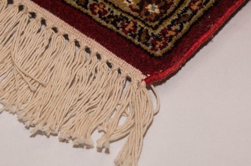 Sidenmatta - Kashmir Silk - 245 x 170 cm - röd