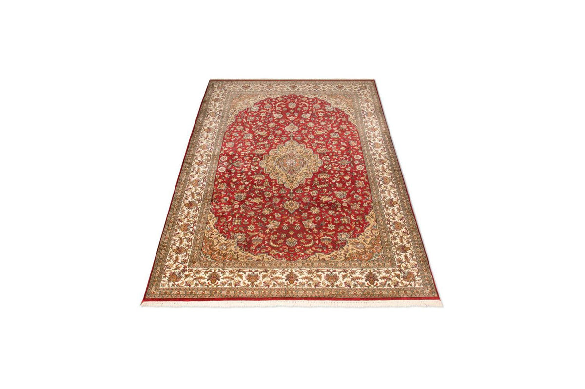 Sidenmatta - Kashmir Silk - 245 x 170 cm - röd