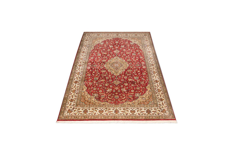 Sidenmatta - Kashmir Silk - 245 x 170 cm - röd