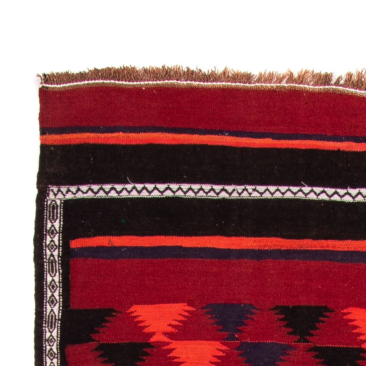 Runner Kelim-matta - gammal - 280 x 145 cm - flerfärgad