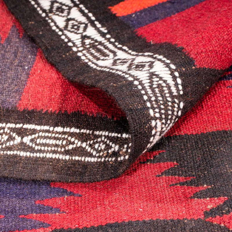 Runner Kelim-matta - gammal - 280 x 145 cm - flerfärgad