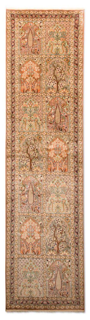 Runner Sidenmatta - Kashmir Silk - 305 x 80 cm - flerfärgad