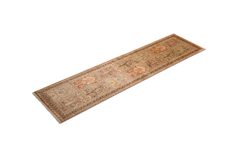 Runner Sidenmatta - Kashmir Silk - 305 x 80 cm - flerfärgad