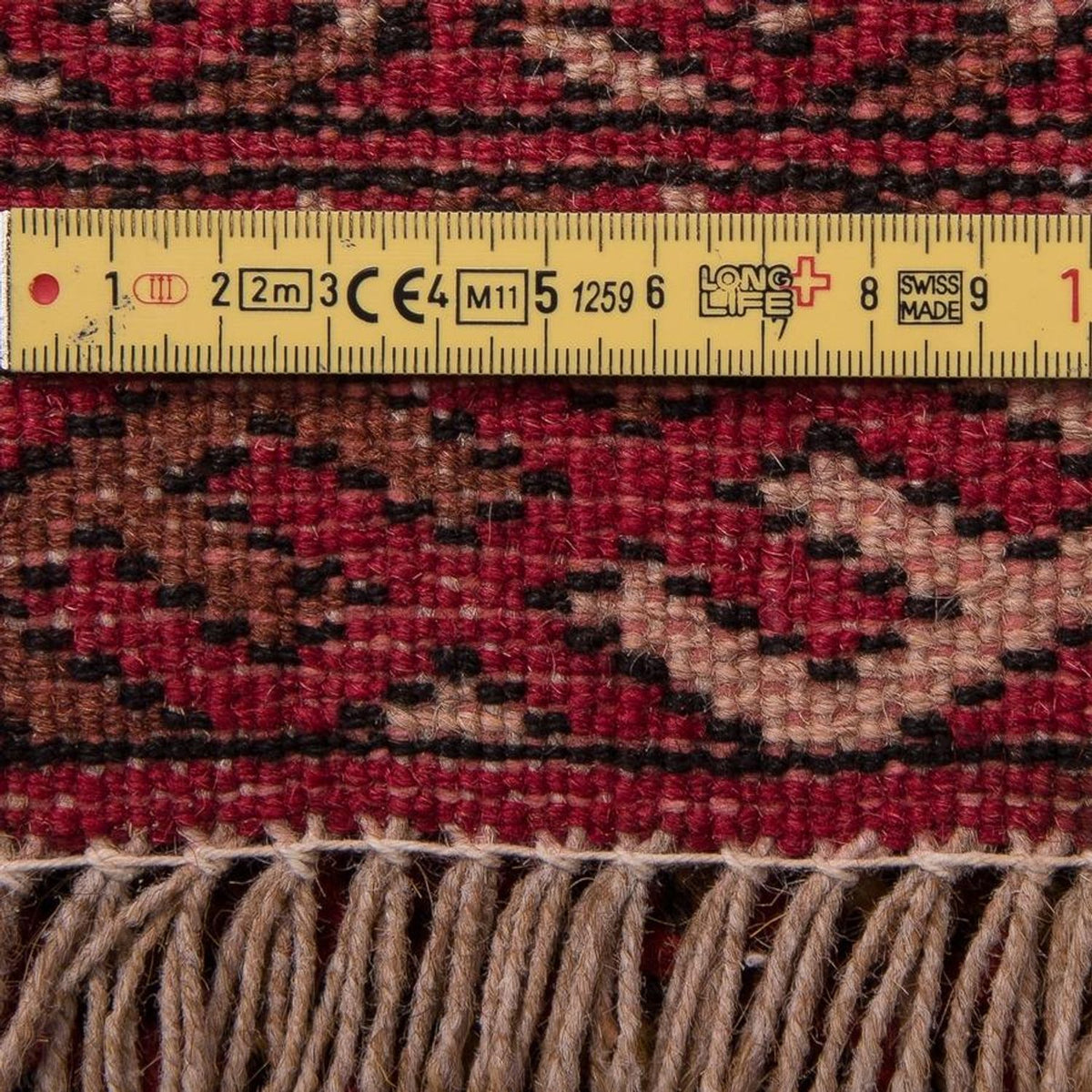 Turkaman-matta - 134 x 99 cm - mörkblå