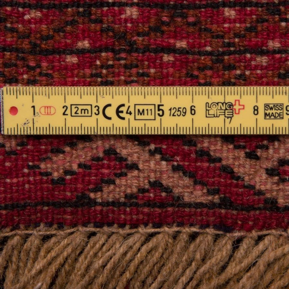 Turkaman-matta - 135 x 103 cm - mörkblå