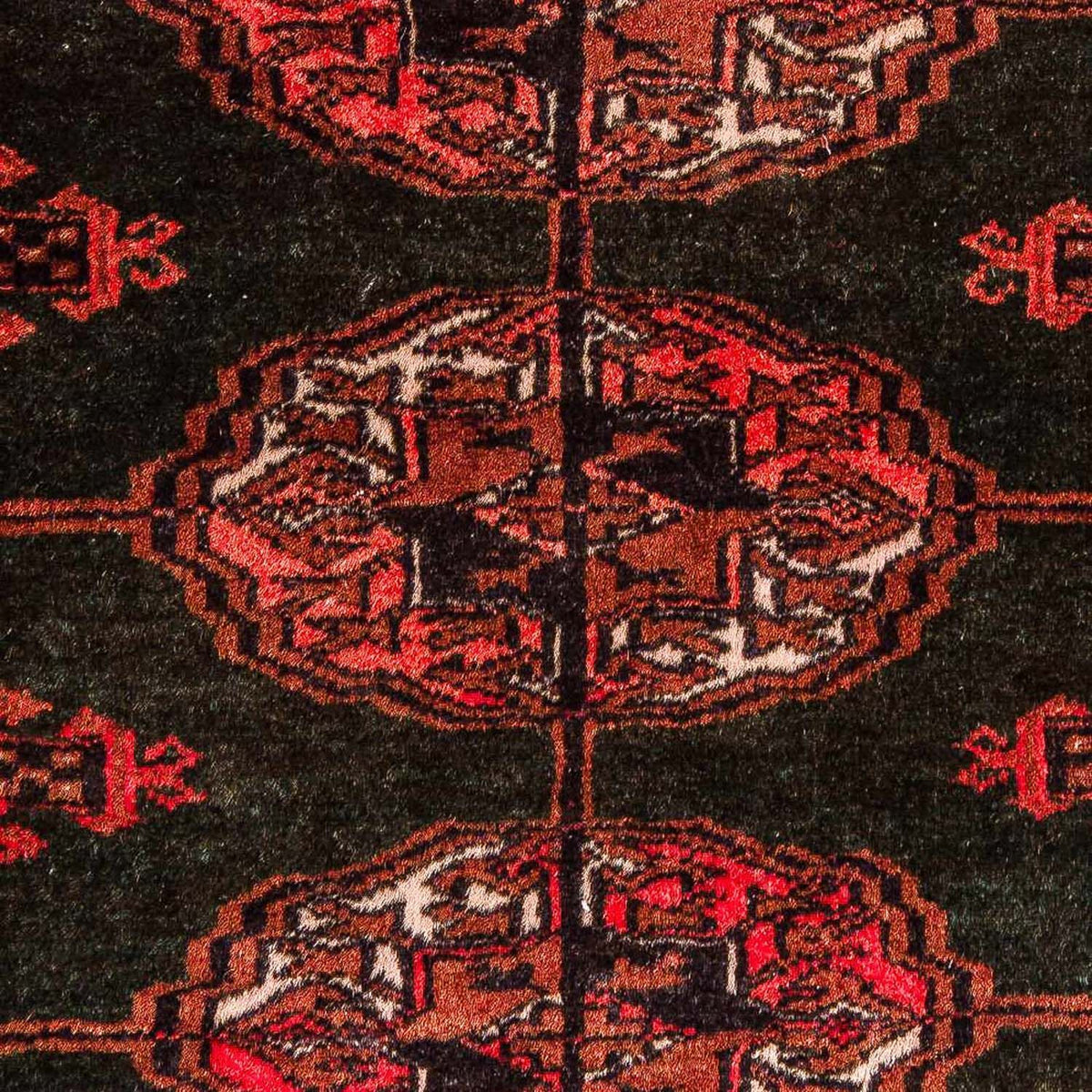 Turkaman-matta - 142 x 92 cm - mörkblå