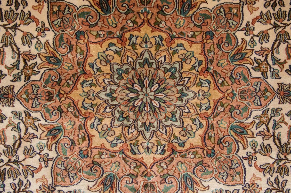 Sidenmatta - Kashmir Silk - 295 x 173 cm - beige