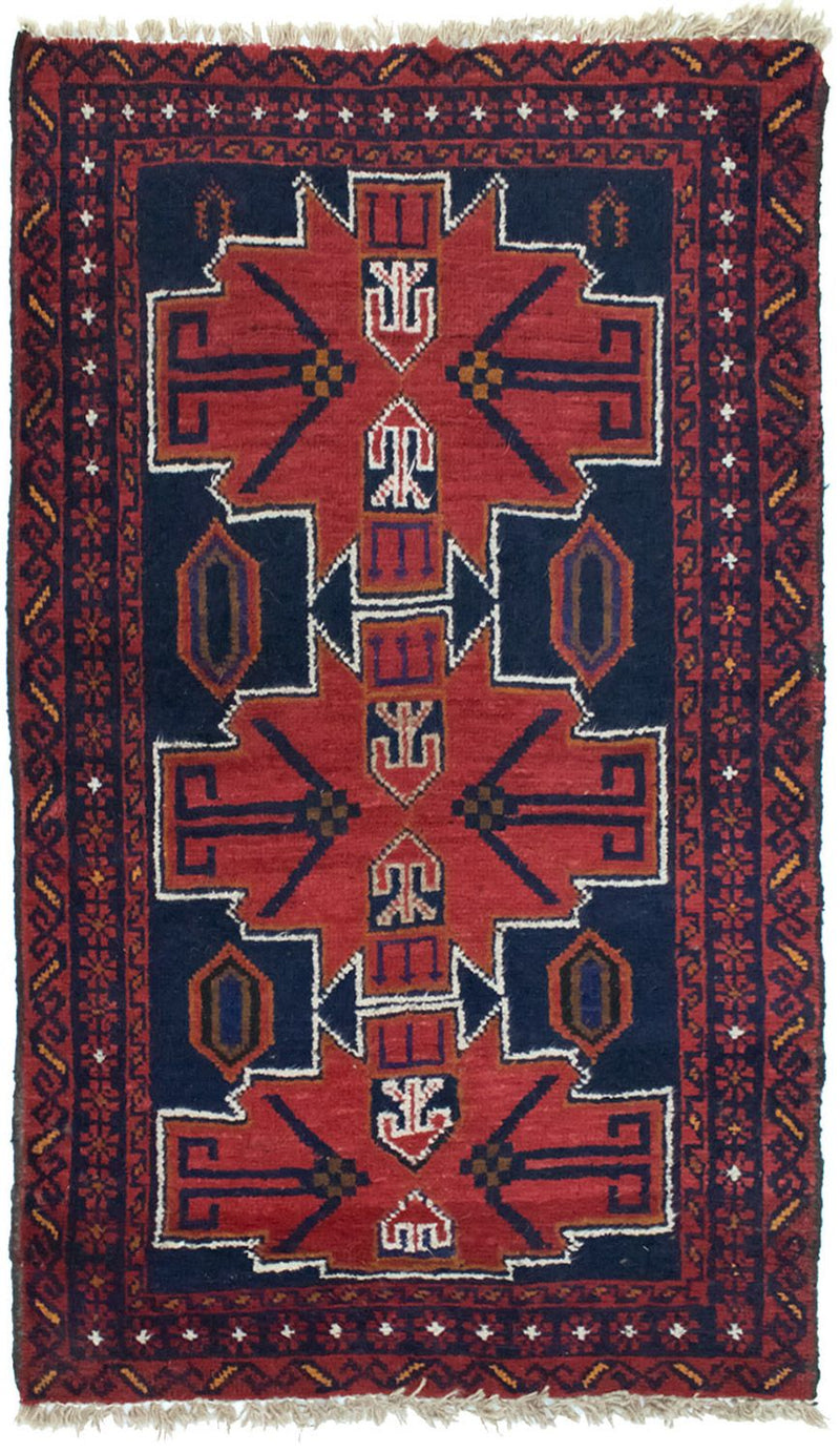 Baluch-matta - 122 x 77 cm - röd