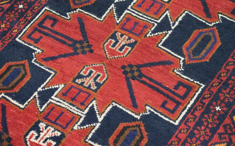 Baluch-matta - 122 x 77 cm - röd