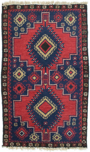 Baluch-matta - 128 x 81 cm - röd