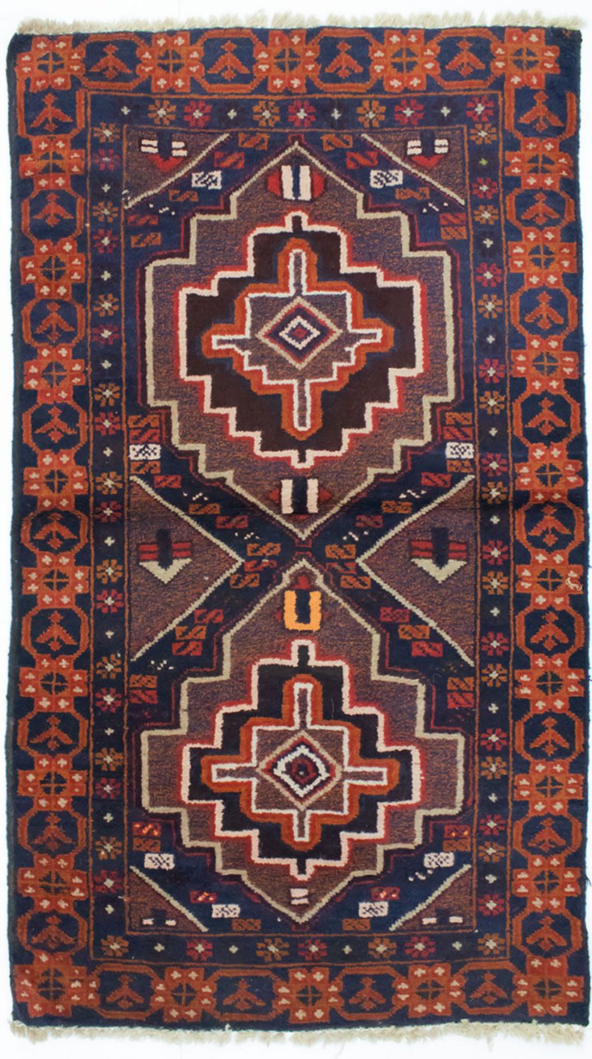 Baluch-matta - 134 x 79 cm - blå