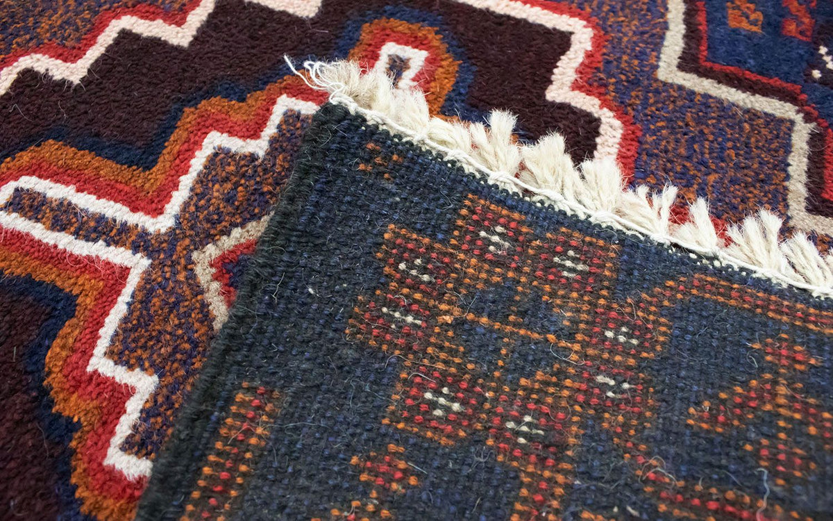 Baluch-matta - 134 x 79 cm - blå